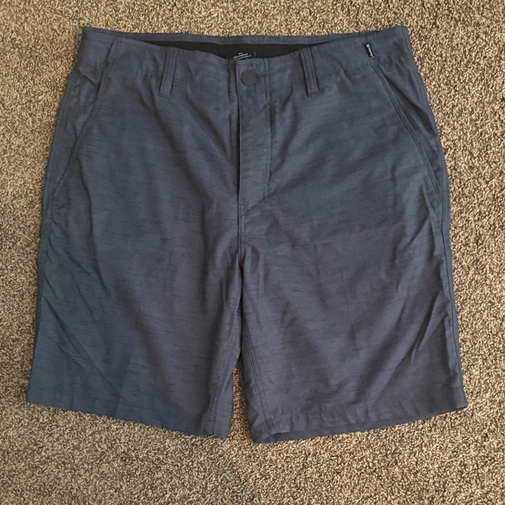 Hurley Men's Navy Flat Front Shorts